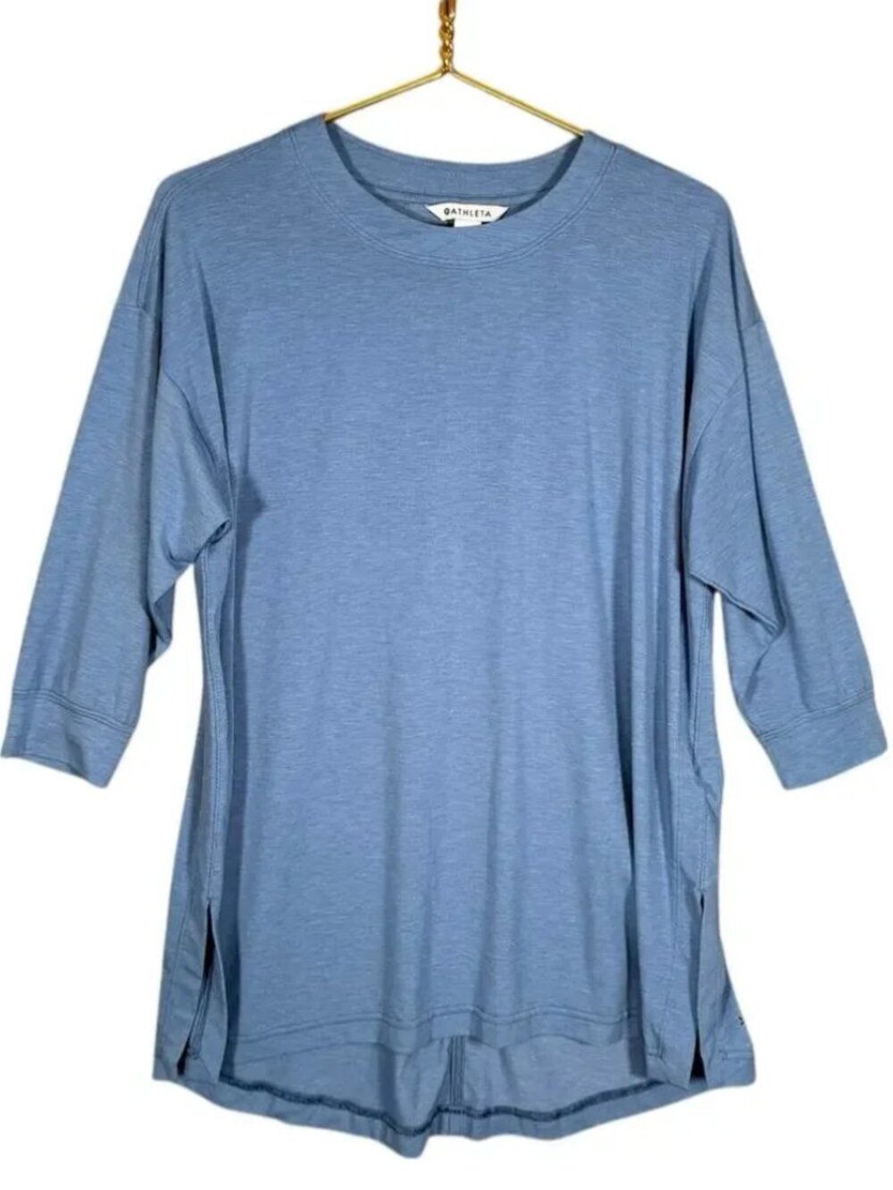 Athleta Light Blue Long Sleeve Tee